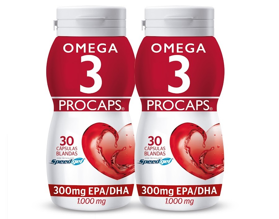 Oferta Omega 3 Procaps 300mg EPA/DHA Duopack Frasco x30 Capsulas Blandas