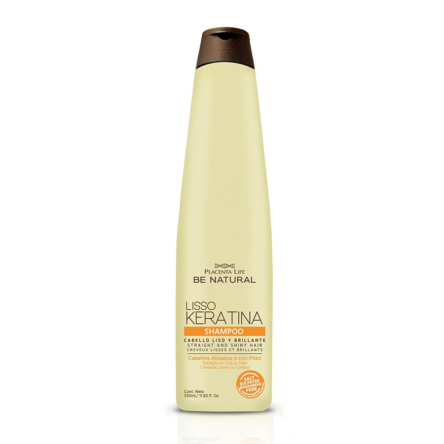 Shampoo Be Natural Liso Keratina x350ml