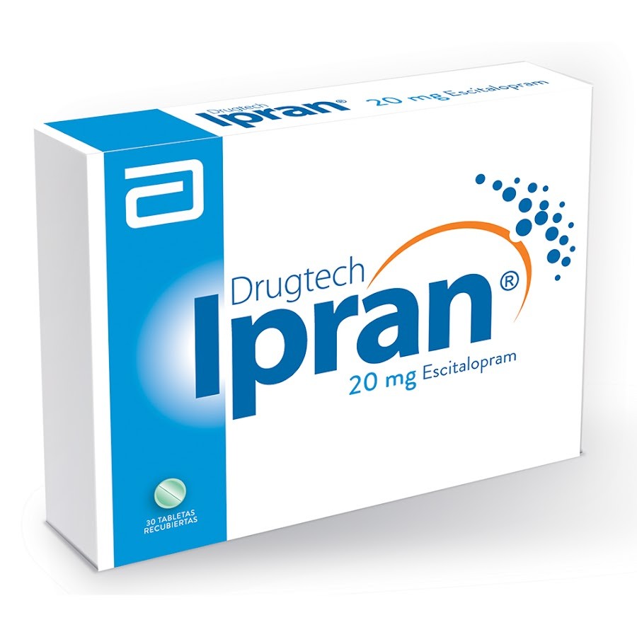Ipran Abbott Drugtech Escitalopram 20Mg Caja x 20 Tabletas