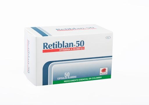 Retiblan 50.000UI Cápsulas Caja x50Cap. Procaps Vitamina A