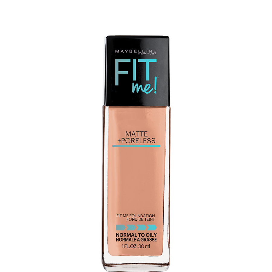 Base Fit Me Maybelline Mate y Sin Poros Envase de Vidrio FD Light Honey x30ml