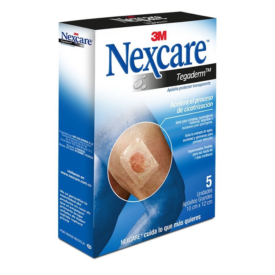 Tegaderm Aposito Protector Transparente Nexcare 3M x 5Und
