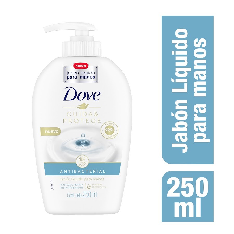 Jabon Liquido Para Manos DOVE Antibacterial x 250 ml