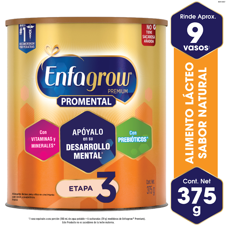 FORMULA DE CRECIMIENTO ENFAGROW PREMIUM DHA+MFGM X375G