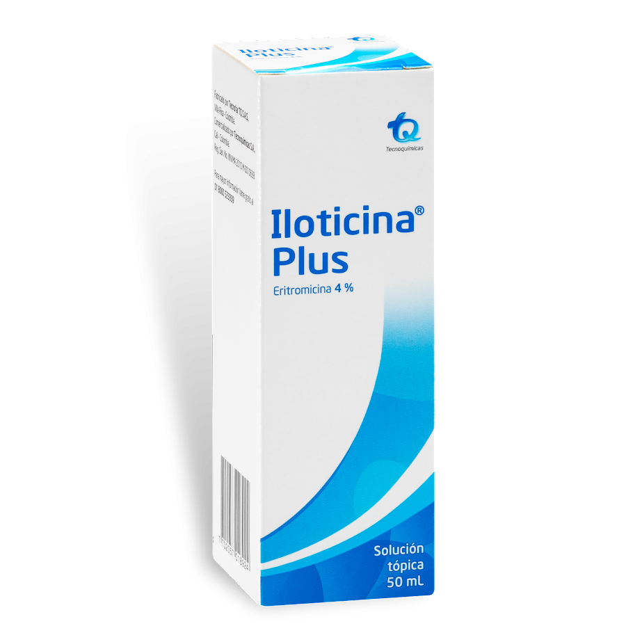 Iloticina Plus 4% Solución Tópica Frasco x50ml TQ Eritromicina