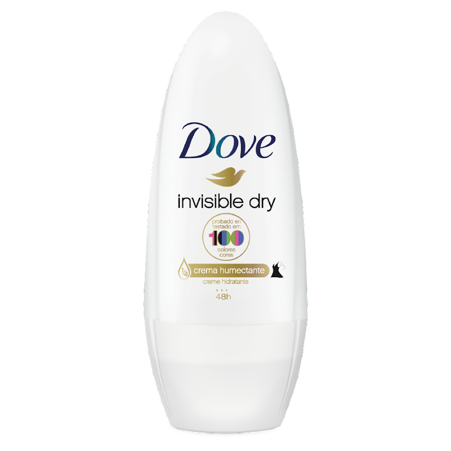 Desodorante DOVE Invisible Dry Color 0% Alcohol 48H Roll On x50Ml