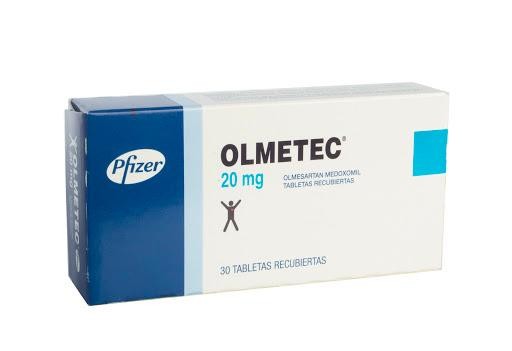 OLMETEC 20mg Tabletas Caja x30Tab. PFIZER Olmesartan