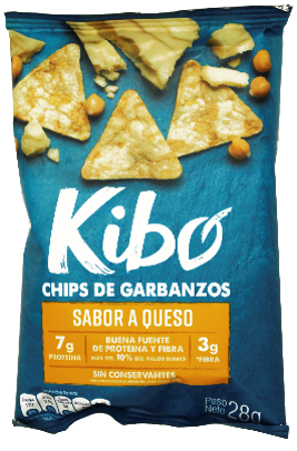 Pasabocas Kibo Garbanzo Queso X28g