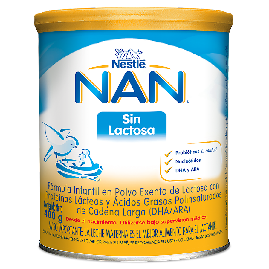 Formula Infantil Nan Sin Lactosa X400G.