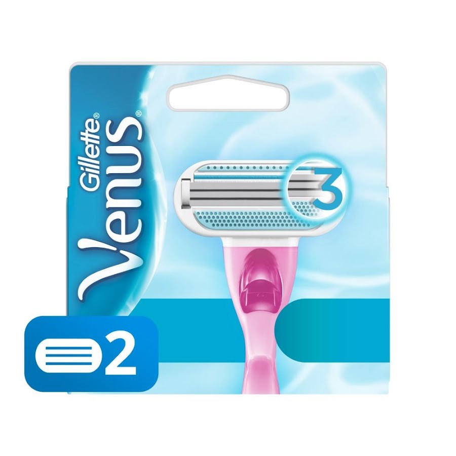 Gillette Venus Essential Care Original Repuestos Para Afeitar 2 Und