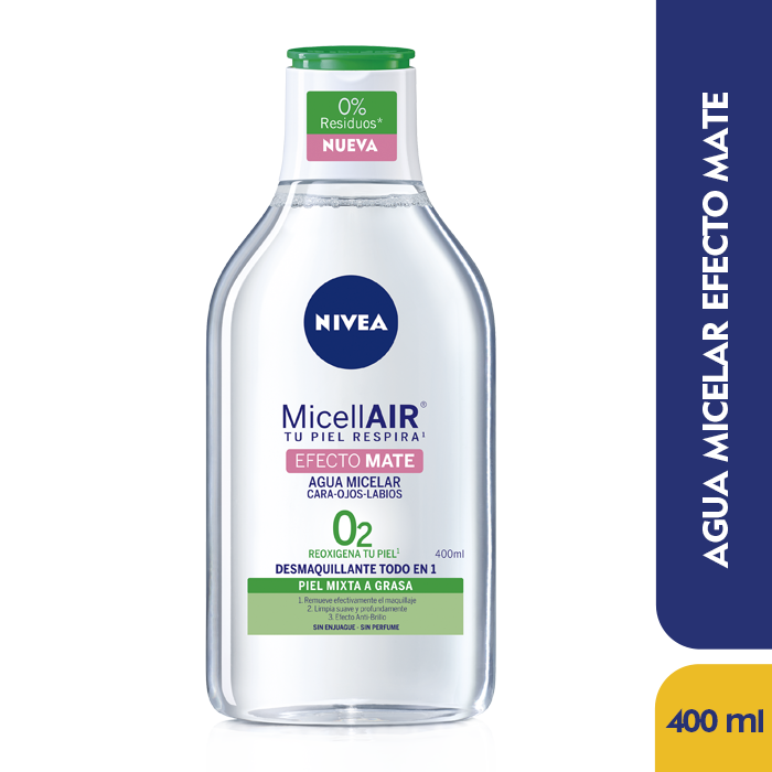 Agua Micellair Nivea Mate x400ml