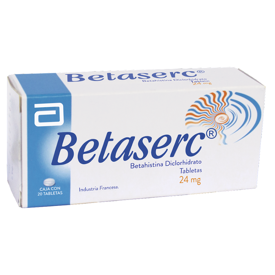 Betaserc 24Mg Tabletas Caja X20Tab. Abbott Betahistina