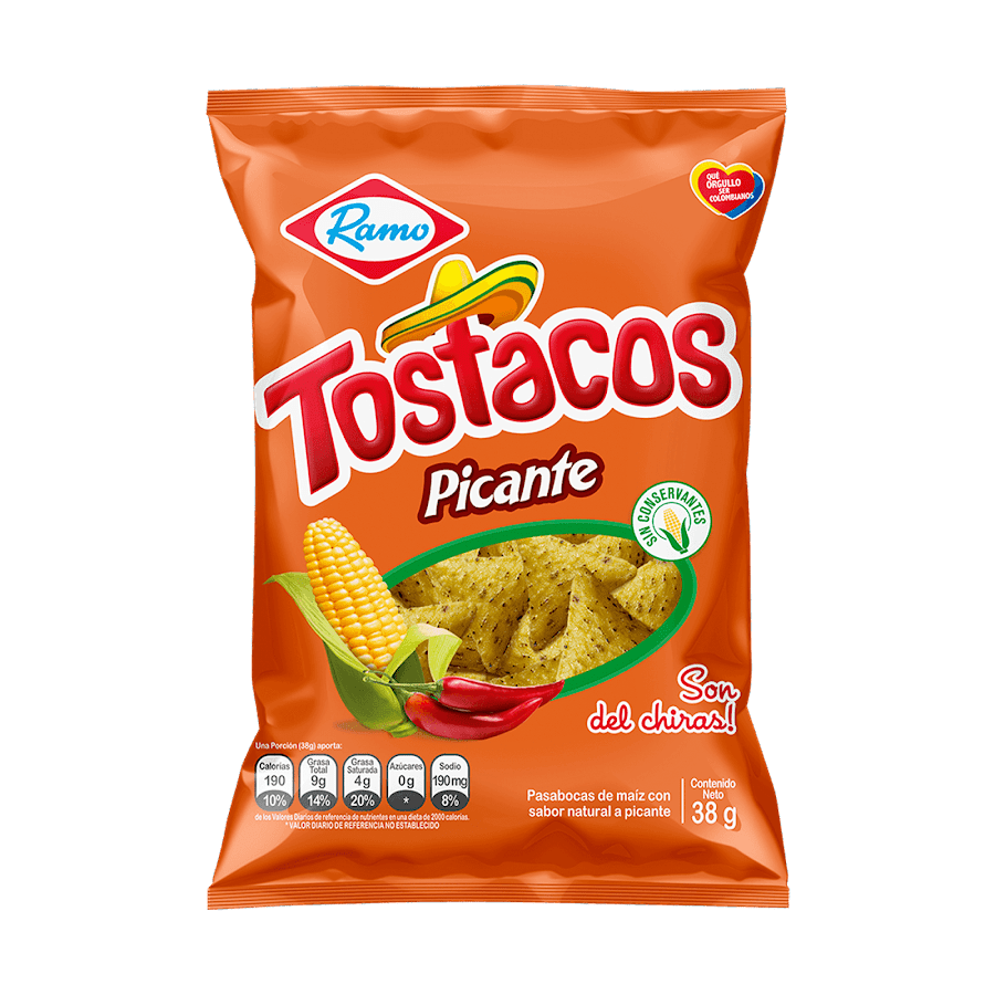 Pasabocas Ramo Tostacos Picantes x 38Gr