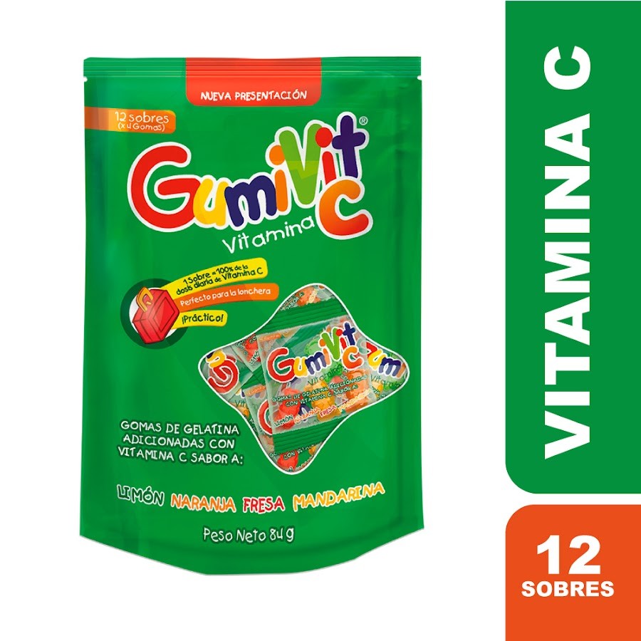 GUMIVIT C SOBRES SACHET X12SOB. PROCAPS VITAMINA C