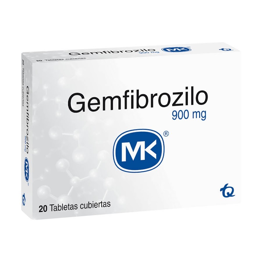 Gemfibrozilo MK 900MG Caja x 20 Tabletas Recubiertas