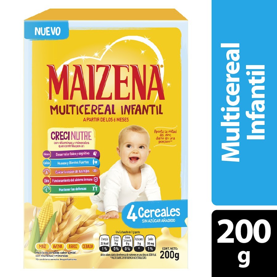 Colada MAIZENA 4Cereales Multicereal Inf x200g