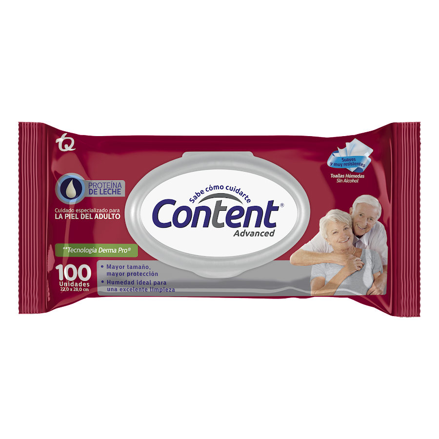 Toallas Humedas Content Advanced x 100 unds