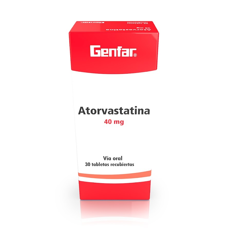 Atorvastatina Genfar 40mg Caja x 30 Tabletas