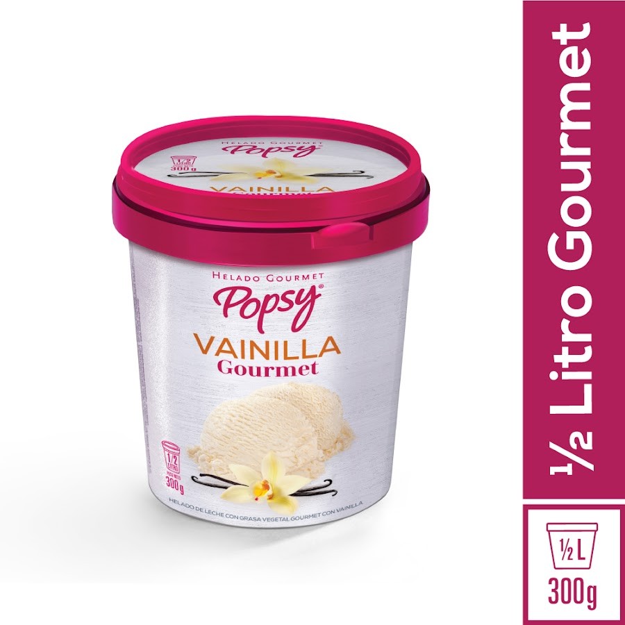 Helado POPSY Vainilla Gourmet x300g.