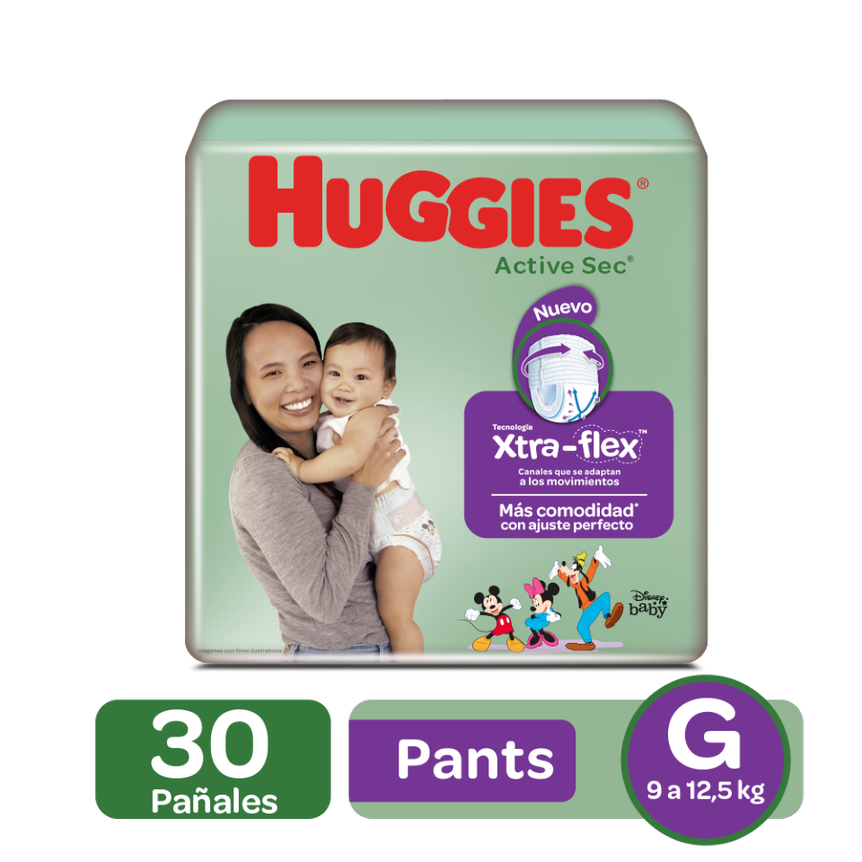 Pañales Huggies Ajuste Perfecto Etapa 3/G x 30Und