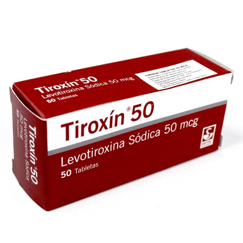 Tiroxín 50Mcg Tabletas Caja X50Tab. Metlen Levotiroxina