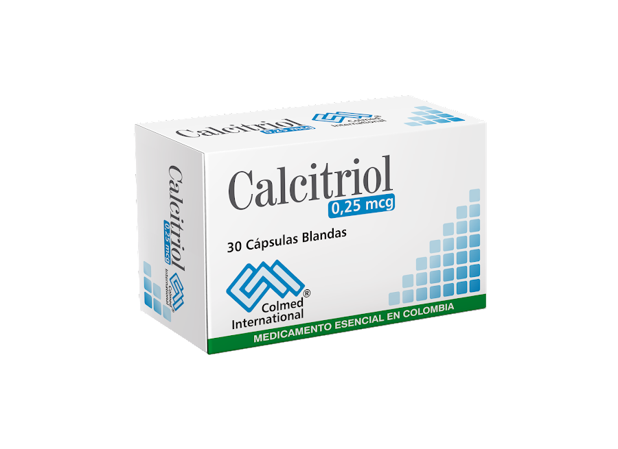 Calcitriol 0.25Mcg Colmed Caja x 30Cap