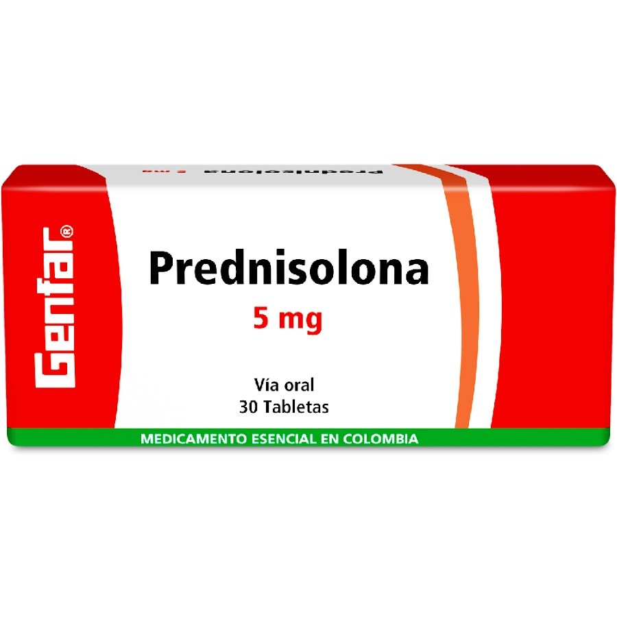 Prednisolona Genfar 5Mg Tabletas Caja X30Tab.