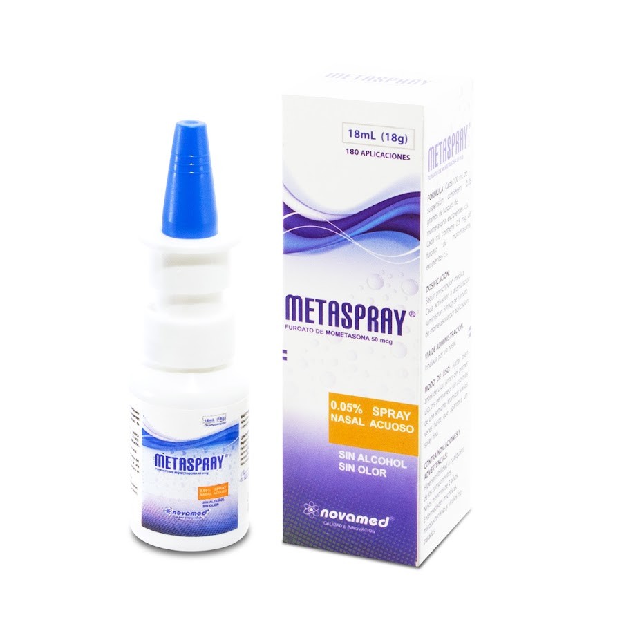 Metaspray 50Mcg Spray Nasal Frasco x180Dos. Novamed Mometasona