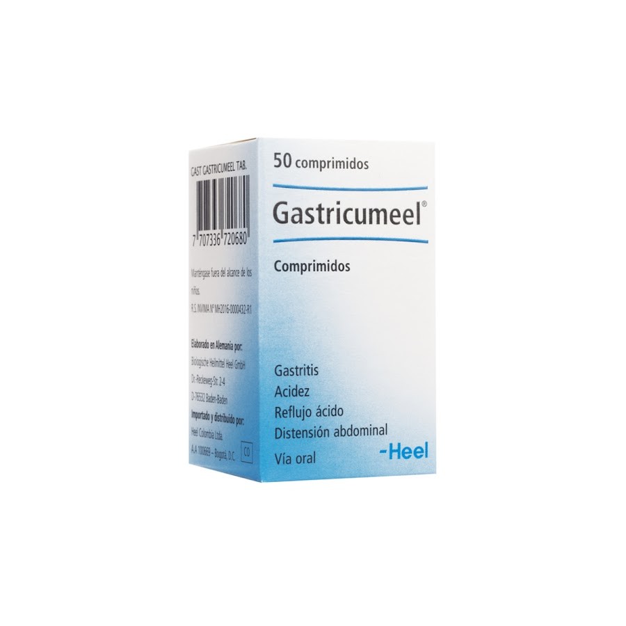 Gastricumeel Comprimidos Frasco X50Com. Heel Medicamento Homeopático