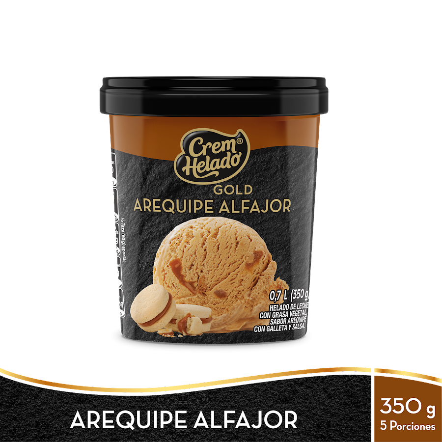 Helado CREM HELADO GOLD Arequipe Alfajor X 350g