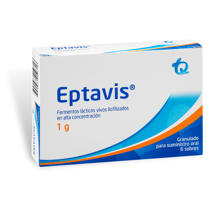 Eptavis Niños 1G Sobres Caja X6Sob. Tq Bacilos Lácticos Liofilizados