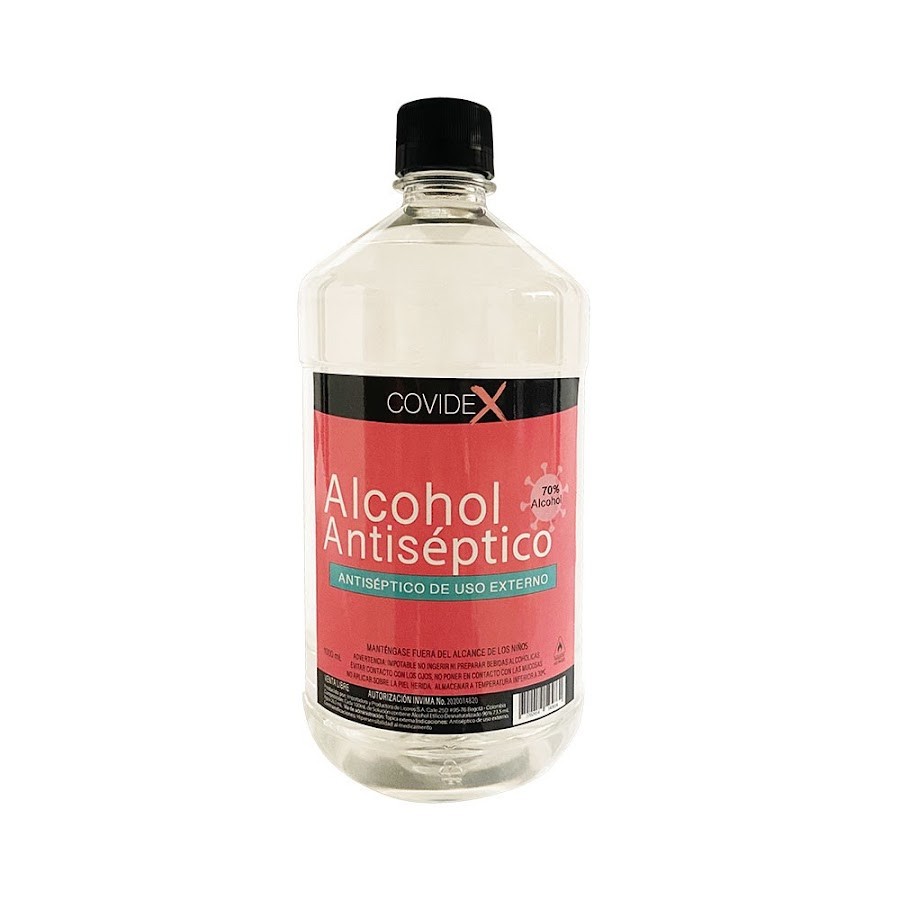 Alcohol Antiseptico Covidex x 1000Ml