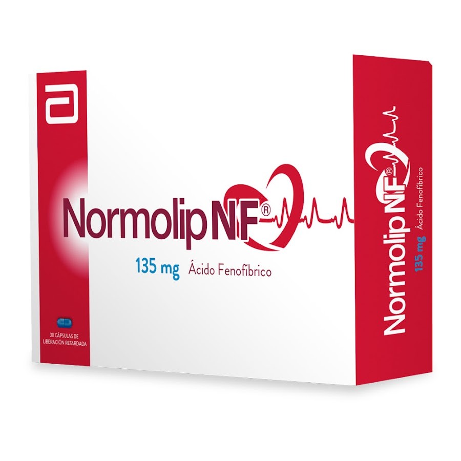 Normolip Nf 135mg Cápsulas Caja x30Cap. Synthesis Ácido Fenofibrico