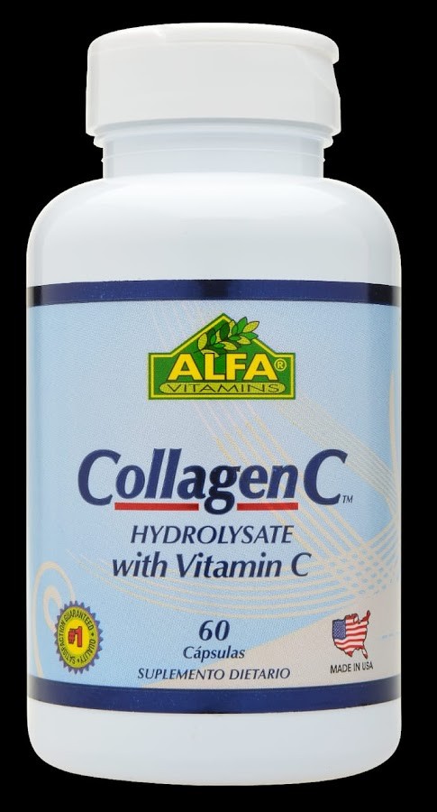 Colágeno Hidrolizado Collagen C With Vitamina C  Alfa x 60 capsulas