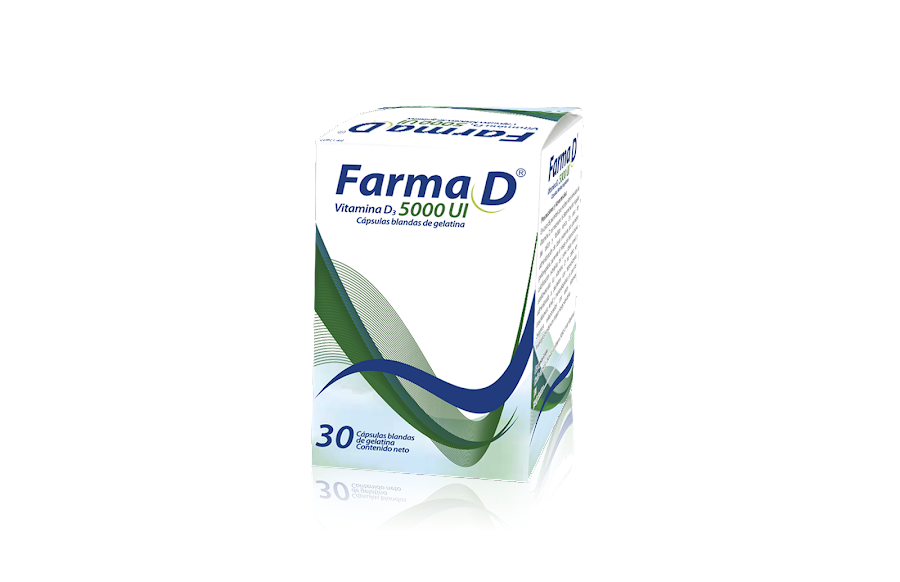 Farma D 5000 UI Frasco X 30 Capsulas Vitamina D3