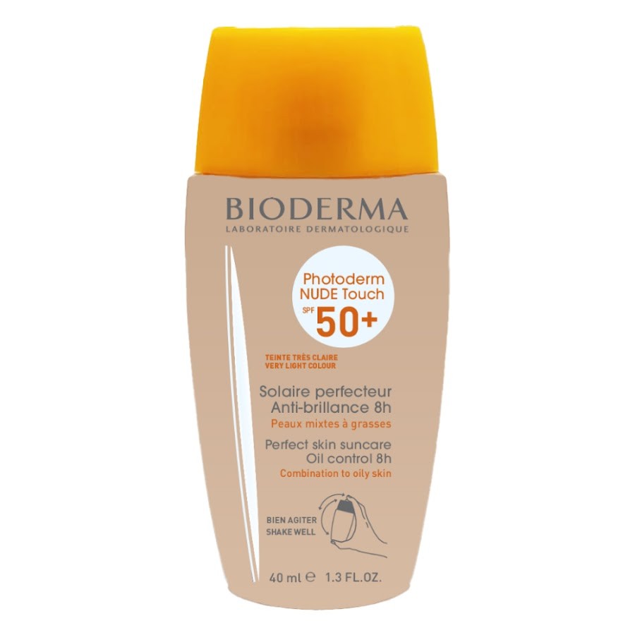 Protector Solar Bioderma Photoderm Nude Touch Dorado-Toque Seco X40ml