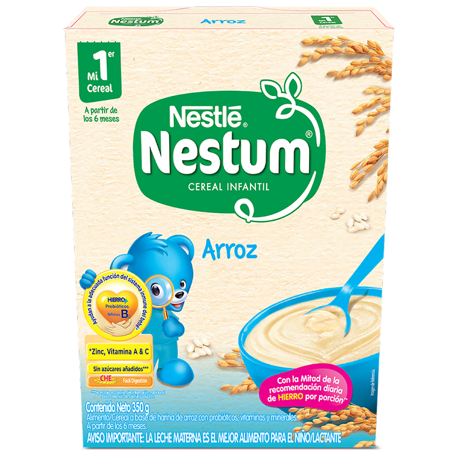 Cereal infantil Nestum Arroz +Probioticos X 350g