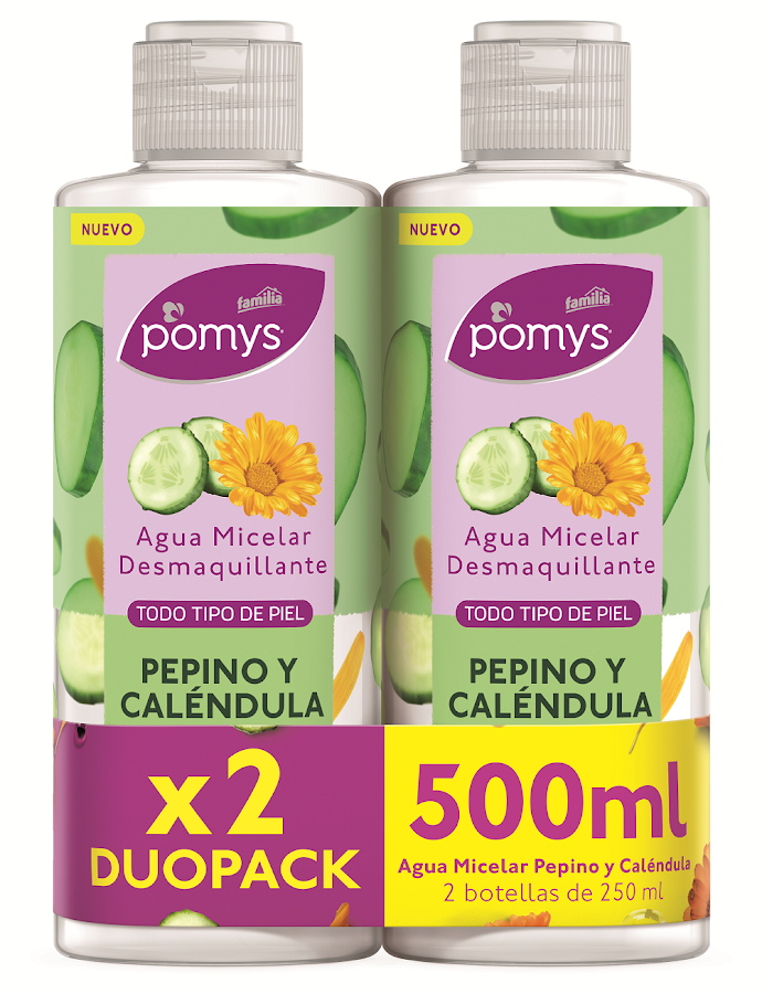 Oferta Agua Micelar Pomys Pepino y Caléndula x250ml x2 und