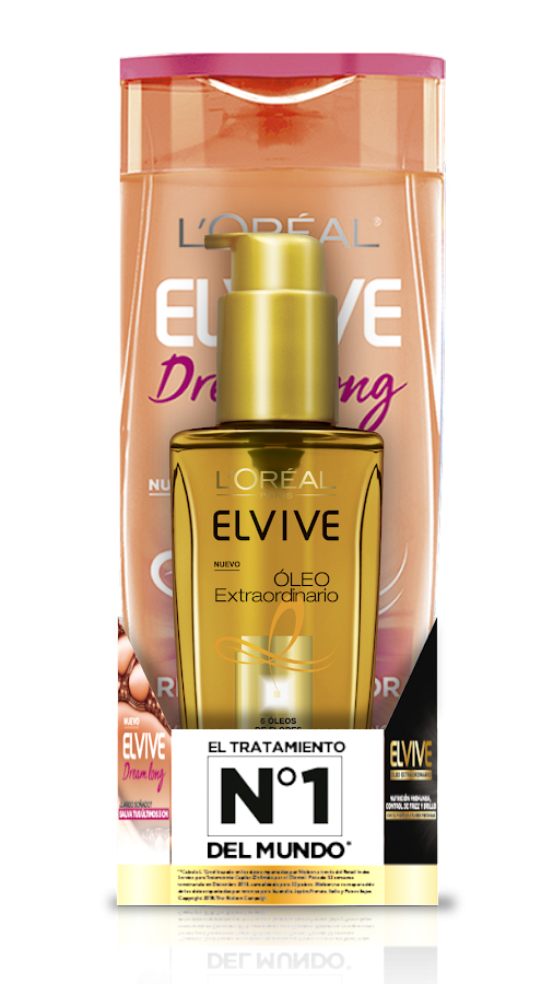 Oferta Shampoo Elvive Dream Long x400ml + Tratamiento Loreal Elvive Extraordinario x100ml