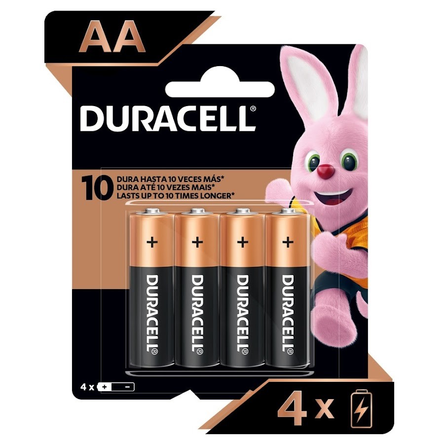 Pilas Alcalinas Duracell AA Blister x 4Und