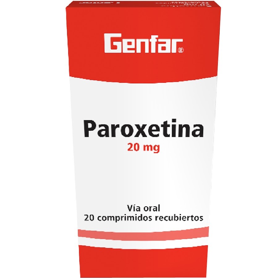 Paroxetina 20Mg Genfar Caja x 20Tab