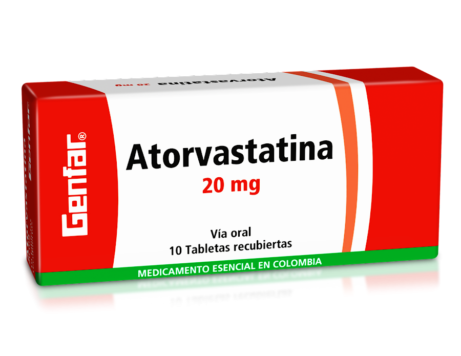 Atorvastatina 20Mg Genfar Caja x 10Tab