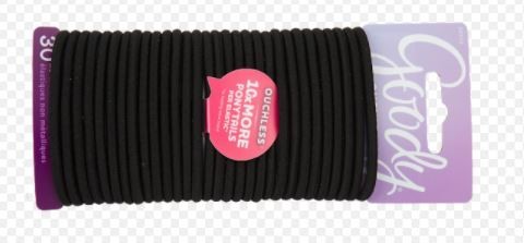 Bandas Elásticas Goody Negras x30 unds