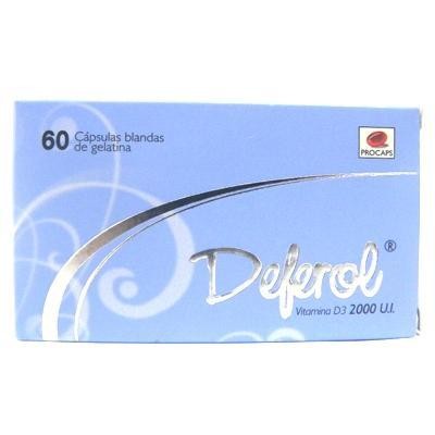 DEFEROL 2000UI CÁPSULAS CAJA X60CAP. PROCAPS VITAMINA D3
