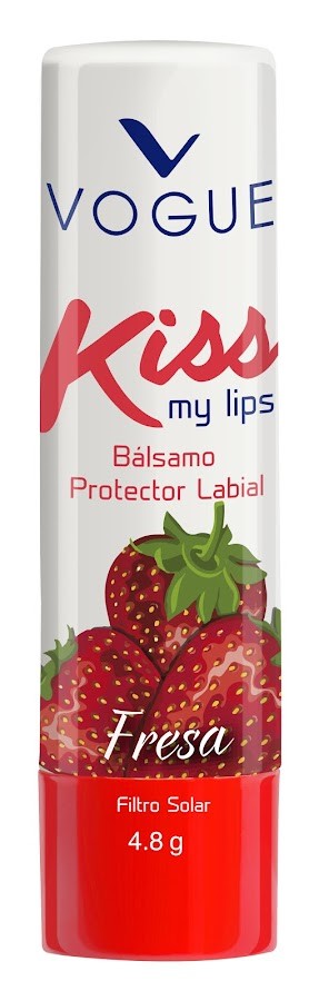 Brillo Vogue Protector Labial Kiss Me Fresa X1Und.