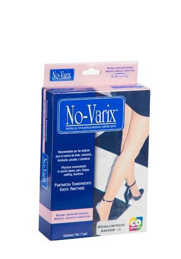 MEDIAS NO VARIX PANTIMEDIA MEDIANA COMPRESIÓN NEGRO L PAR X1UND