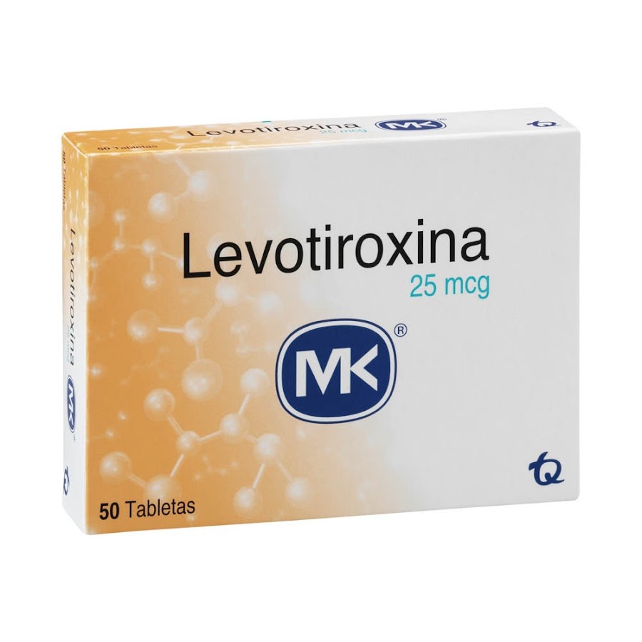 Levotiroxina MK 25mcg Tableta Caja x50tab.