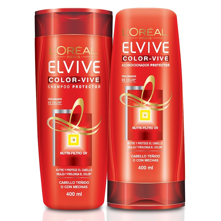 OFERTA SHAMPOO L´OREAL ELVIVE + ACOND. COLOR VIVE PR. ESP. 25% X400M