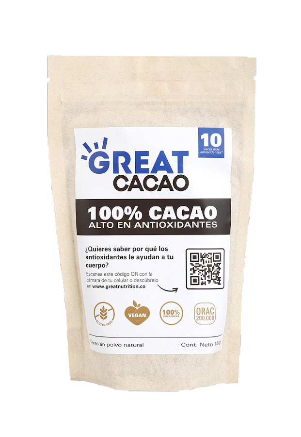 Cacao en Polvo Great Nutrition x150gr