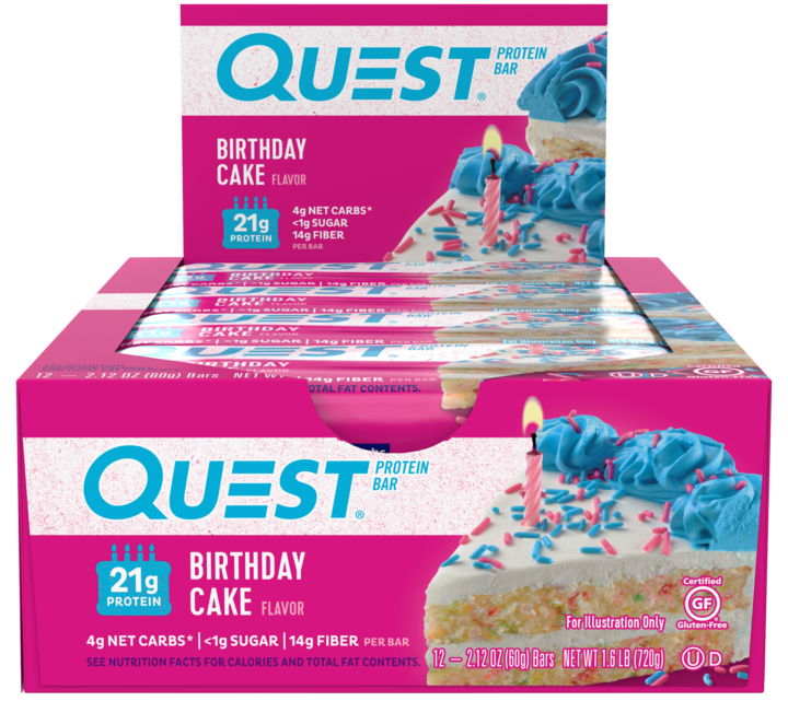 Barra de Proteina Quest Birthday x 60gr